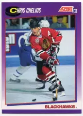 Карточка Chris Chelios/Крис Челиос (Chicago Blackhawks/Чикаго Блэкхокс) NHL/НХЛ