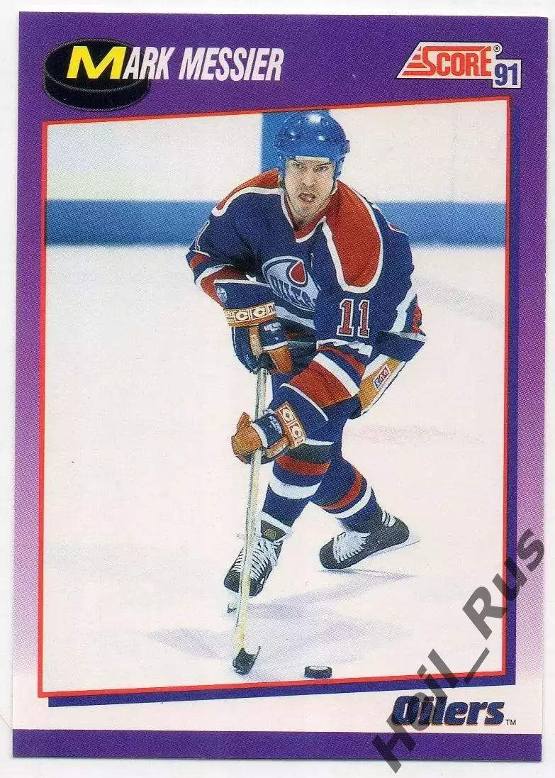 Хоккей Карточка Mark Messier/Марк Мессье Edmonton Oilers Эдмонтон Ойлерз НХЛ/NHL