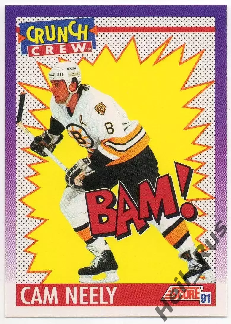 Хоккей. Карточка Cam Neely/Кэм Нили Boston Bruins/Бостон Брюинз НХЛ/NHL 1991/92