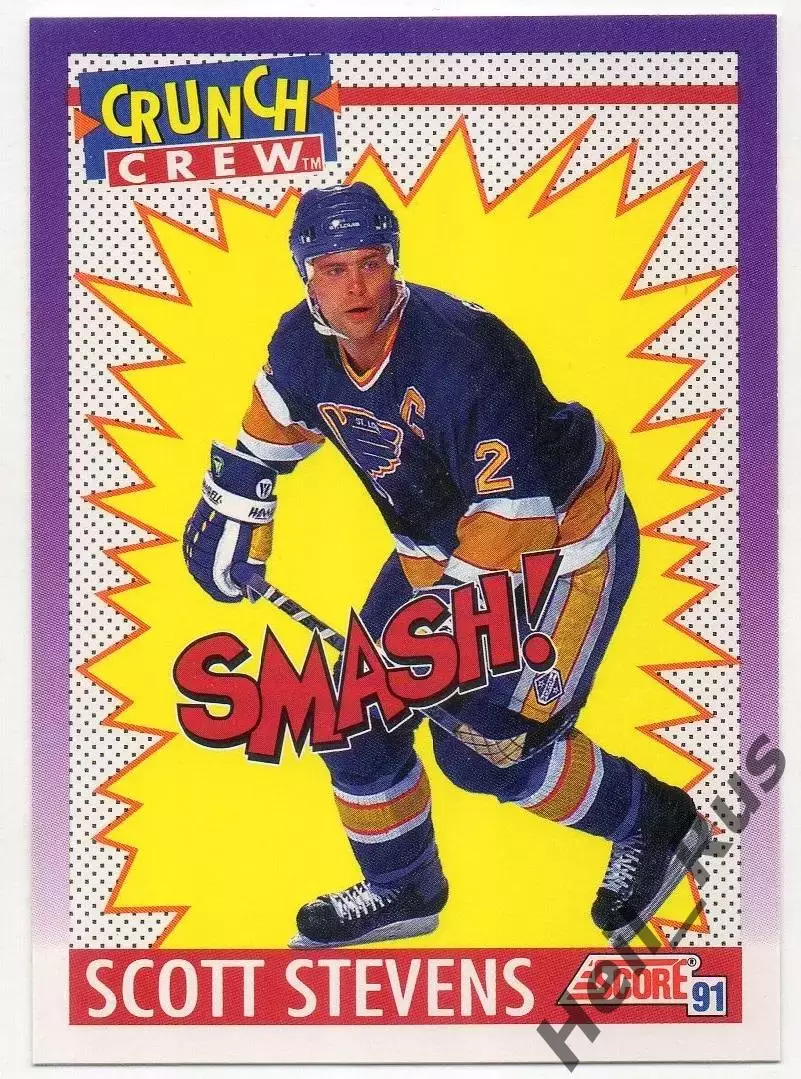 Карточка Scott Stevens / Скотт Стивенс (St. Louis Blues/Сент-Луис Блюз) НХЛ/NHL