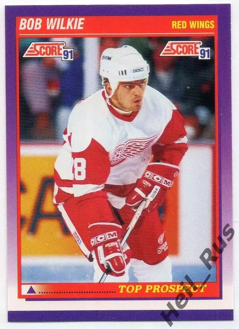 Хоккей Карточка Bob Wilkie/Боб Уилки Detroit Red Wings/Детройт Ред Уингз НХЛ/NHL
