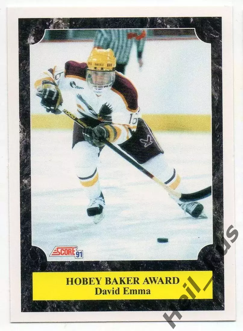 Хоккей. Карточка David Emma/Дэвид Эмма (Boston College Eagles/Бостон) НХЛ/NHL