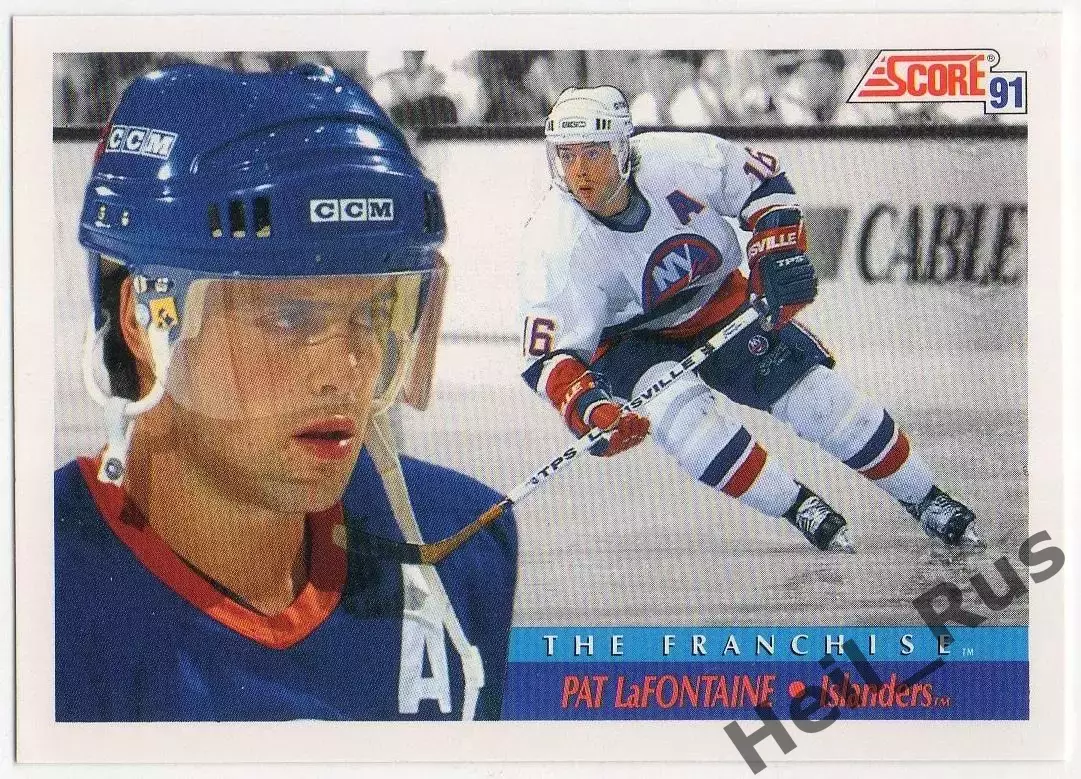 Хоккей. Карточка Пэт Лафонтейн (New York Islanders/Нью-Йорк Айлендерс) НХЛ/NHL