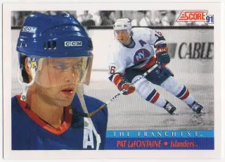 Хоккей. Карточка Пэт Лафонтейн (New York Islanders/Нью-Йорк Айлендерс) НХЛ/NHL