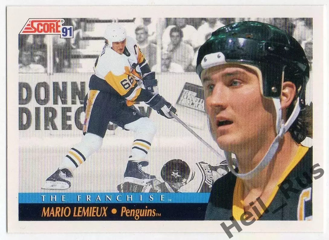 Хоккей Карточка Mario Lemieux/Марио Лемье Pittsburgh Penguins/Питтсбург НХЛ-NHL