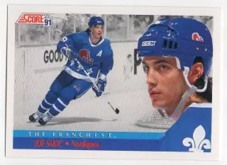 Хоккей; Карточка Joe Sakic/Джо Сакик (Quebec Nordiques/Квебек Нордикс) НХЛ / NHL