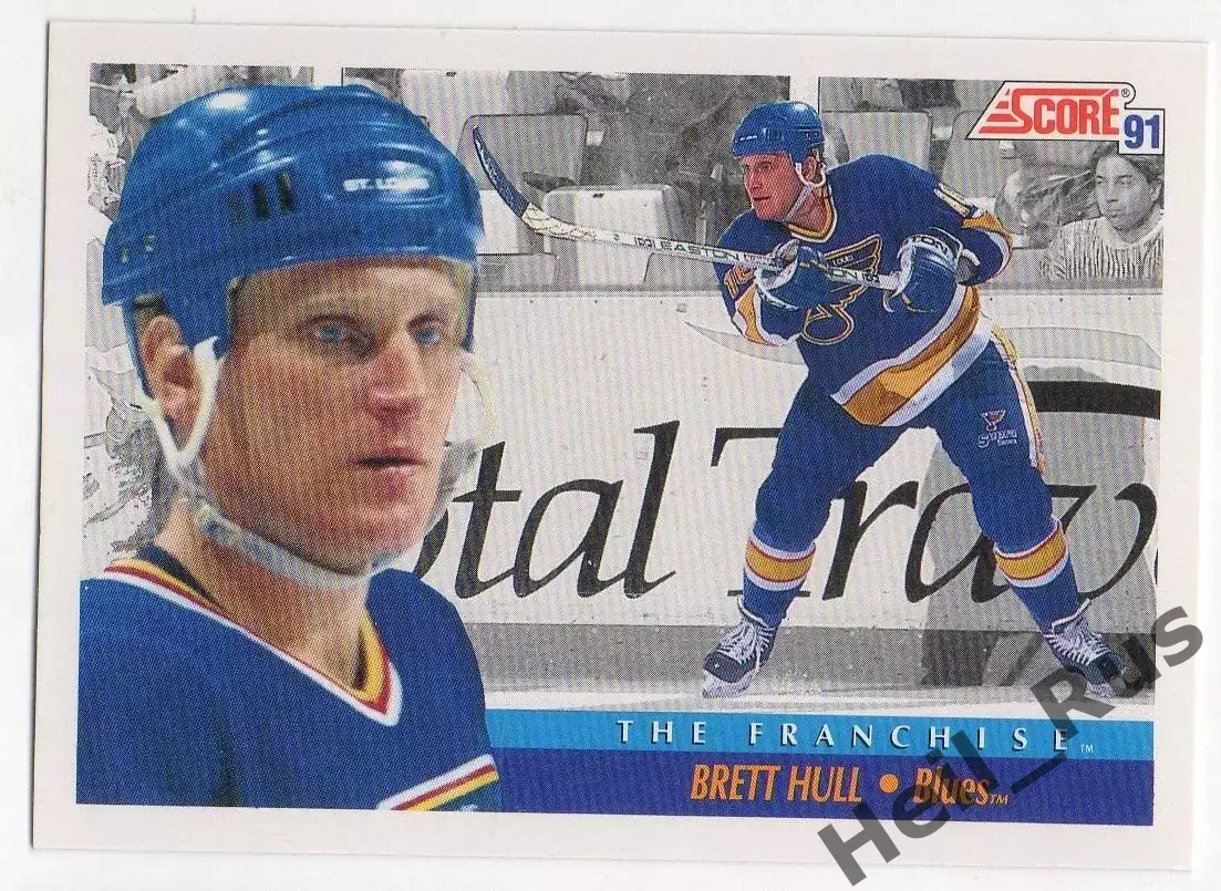Хоккей. Карточка Brett Hull/Бретт Халл (St. Louis Blues/Сент-Луис Блюз) НХЛ, NHL