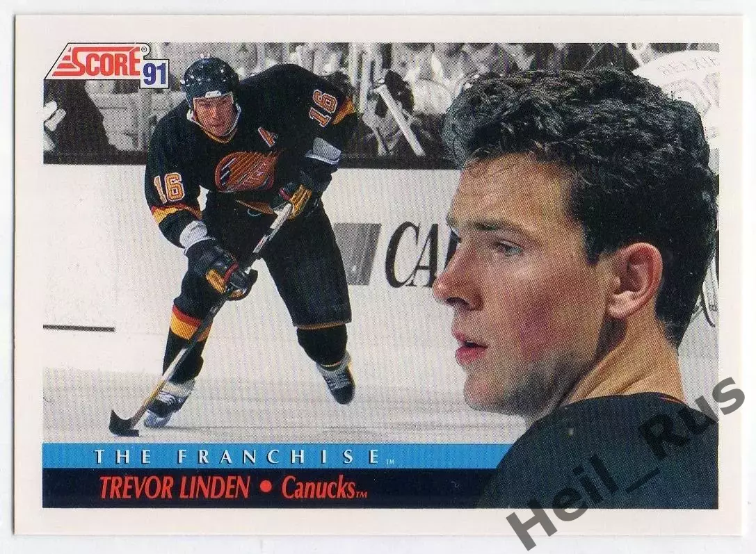 Карточка Trevor Linden/Тревор Линден (Vancouver Canucks/Ванкувер Кэнакс) NHL/НХЛ