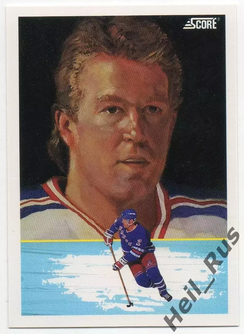 Карточка Brian Leetch/Брайан Лич (New York Rangers/Нью-Йорк Рейнджерс) NHL - НХЛ