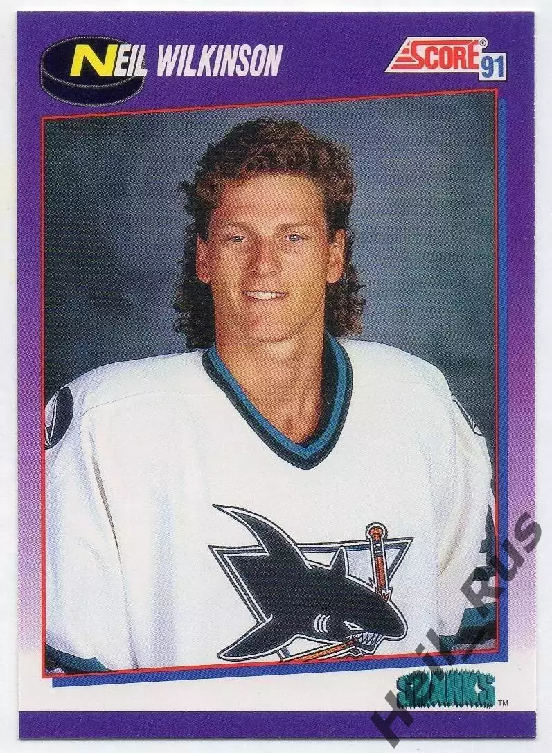 Карточка Neil Wilkinson / Нил Уилкинсон (San Jose Sharks/Сан-Хосе Шаркс) НХЛ/NHL