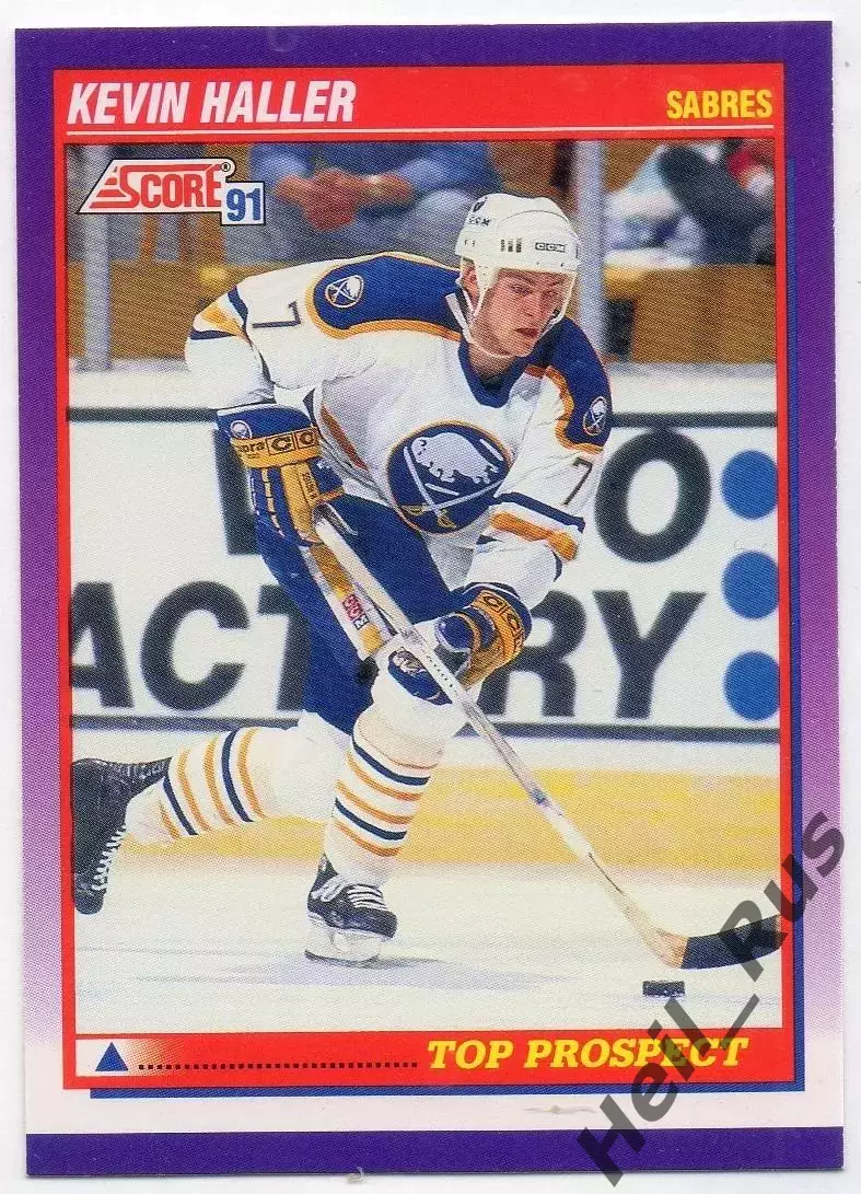 Хоккей; Карточка Kevin Haller/Кевин Холлер Buffalo Sabres/Баффало Сейбрз НХЛ/NHL