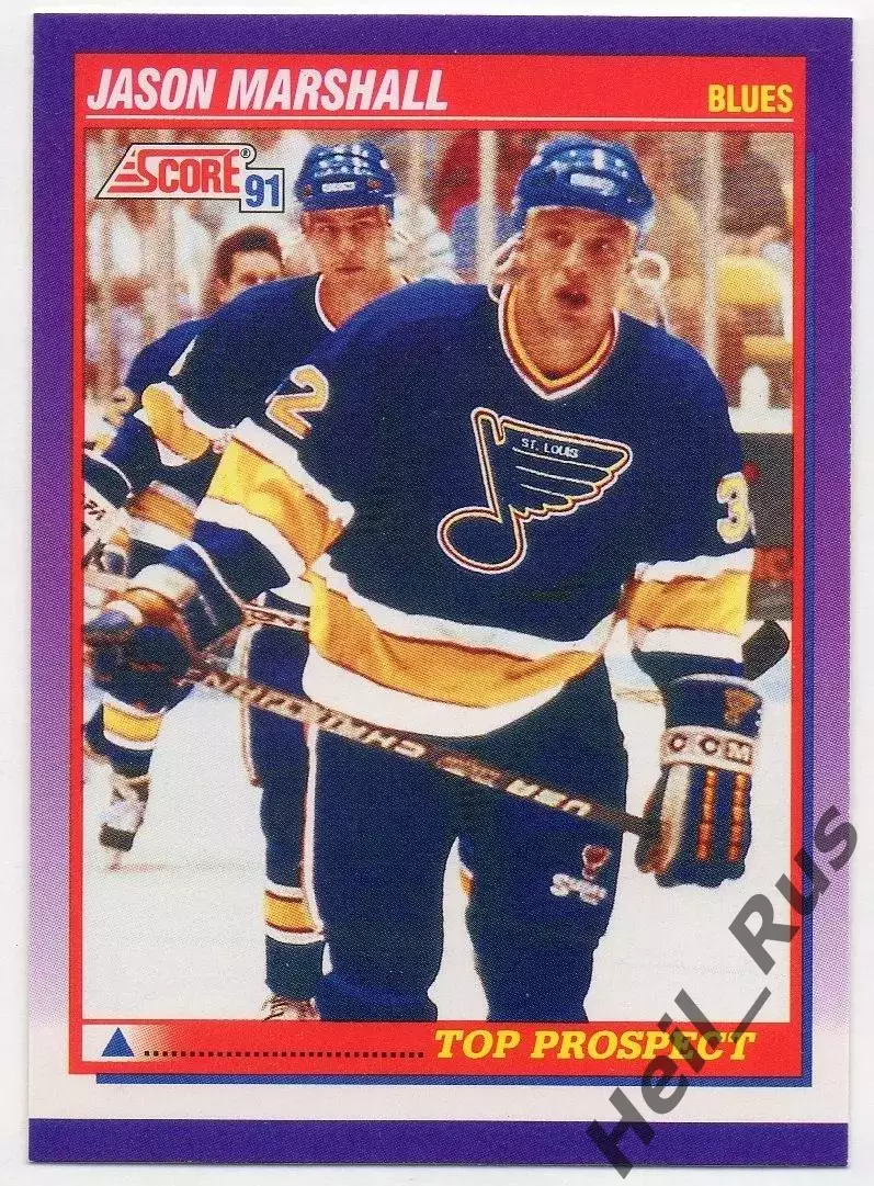 Карточка Jason Marshall/Джейсон Маршалл (St. Louis Blues/Сент-Луис Блюз) НХЛ/NHL