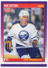 Хоккей. Карточка Ken Sutton / Кен Саттон (Buffalo Sabres/Баффало Сейбрз) НХЛ/NHL