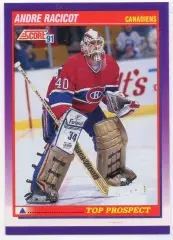 Хоккей. Карточка Andre Racicot/Андре Расикот Montreal Canadiens/Монреаль НХЛ/NHL