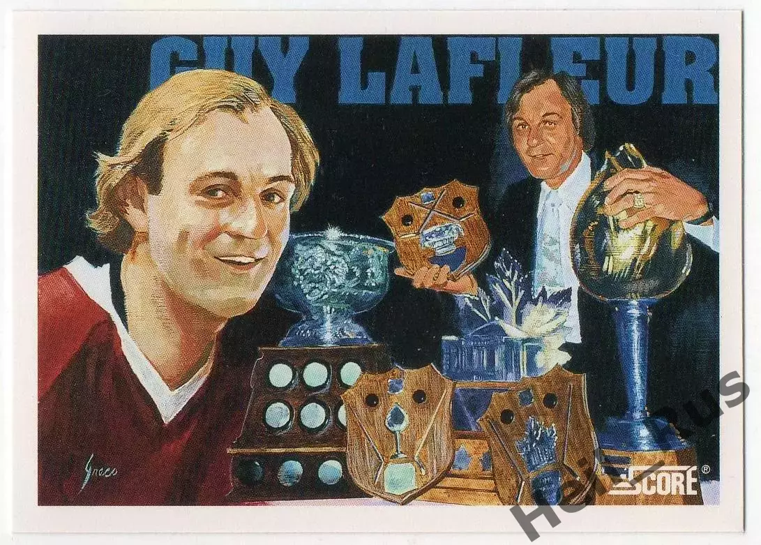 Карточка Guy Lafleur/Ги Лафлер (Монреаль Канадиенс, Нью-Йорк Рейнджерс) НХЛ/NHL