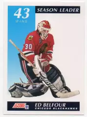 Хоккей Карточка Ed Belfour/Эд Бельфор Chicago Blackhawks/Чикаго Блэкхокс NHL-НХЛ