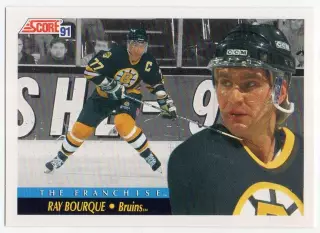 Хоккей Карточка Ray Bourque/Рэй Бурк Boston Bruins/Бостон Брюинз NHL/НХЛ 1991/92