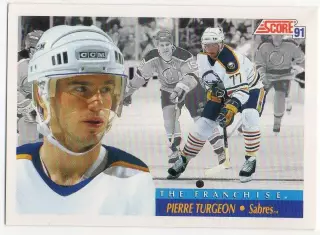 Карточка Pierre Turgeon/Пьер Тарджон (Buffalo Sabres/Баффало Сейбрз) НХЛ/NHL