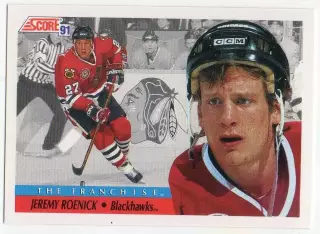 Карточка Jeremy Roenick/Джереми Реник Chicago Blackhawks/Чикаго Блэкхокс НХЛ/NHL
