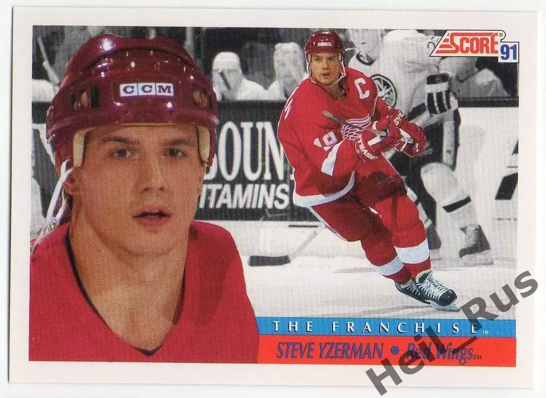 Карточка Steve Yzerman/Стив Айзерман Detroit Red Wings/Детройт Ред Уингз NHL/НХЛ