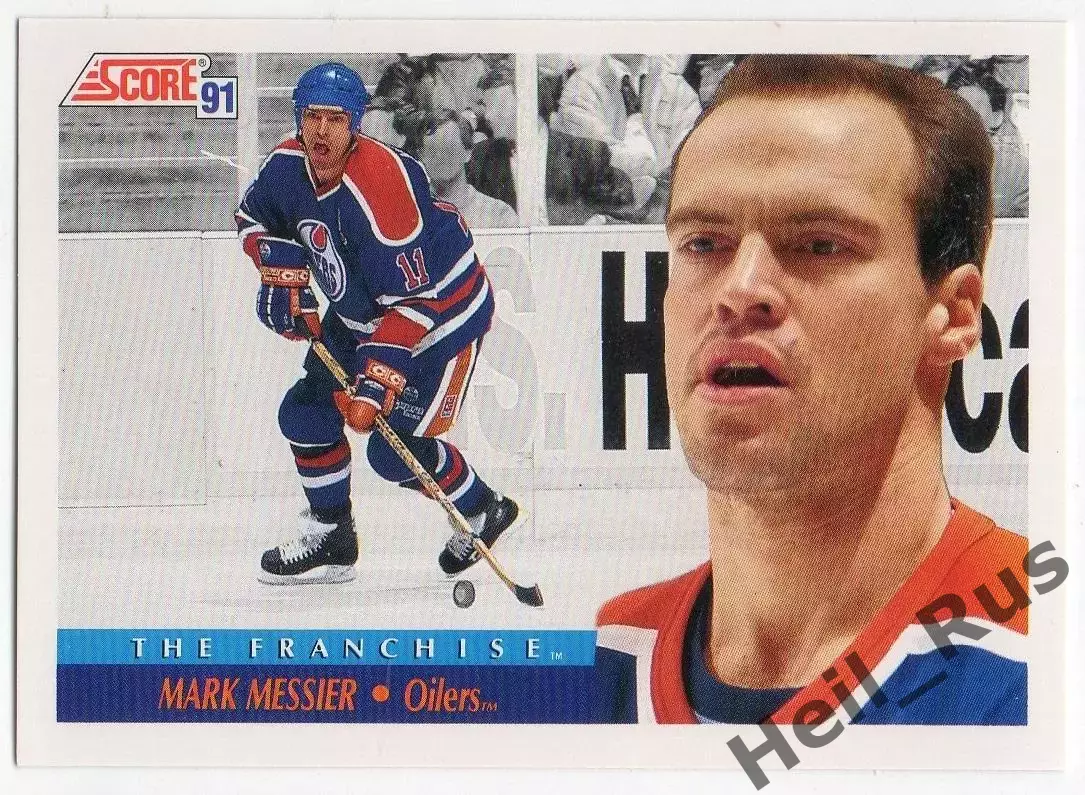 Хоккей Карточка Mark Messier/Марк Мессье Edmonton Oilers Эдмонтон Ойлерз НХЛ NHL