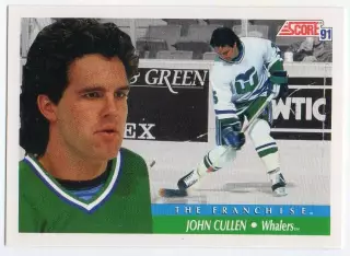 Карточка John Cullen/Джон Каллен (Hartford Whalers/Хартфорд Уэйлерс) НХЛ/NHL