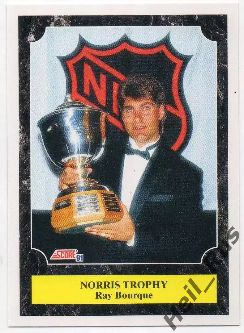 Хоккей Карточка Ray Bourque/Рэй Бурк Boston Bruins/Бостон Брюинз NHL/НХЛ 1991-92