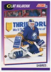 Карточка Clint Malarchuk/Клинт Маларчук (Buffalo Sabres/Баффало Сейбрз) НХЛ/NHL
