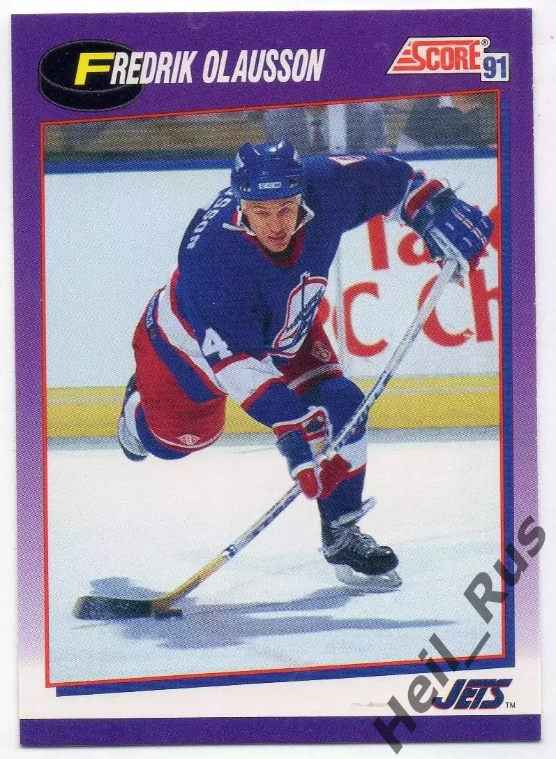 Карточка Fredrik Olausson/Фредрик Олауссон Winnipeg Jets/Виннипег Джетс, НХЛ/NHL