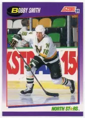 Хоккей; Карточка Bobby Smith/Бобби Смит Minnesota North Stars/Миннесота НХЛ/NHL