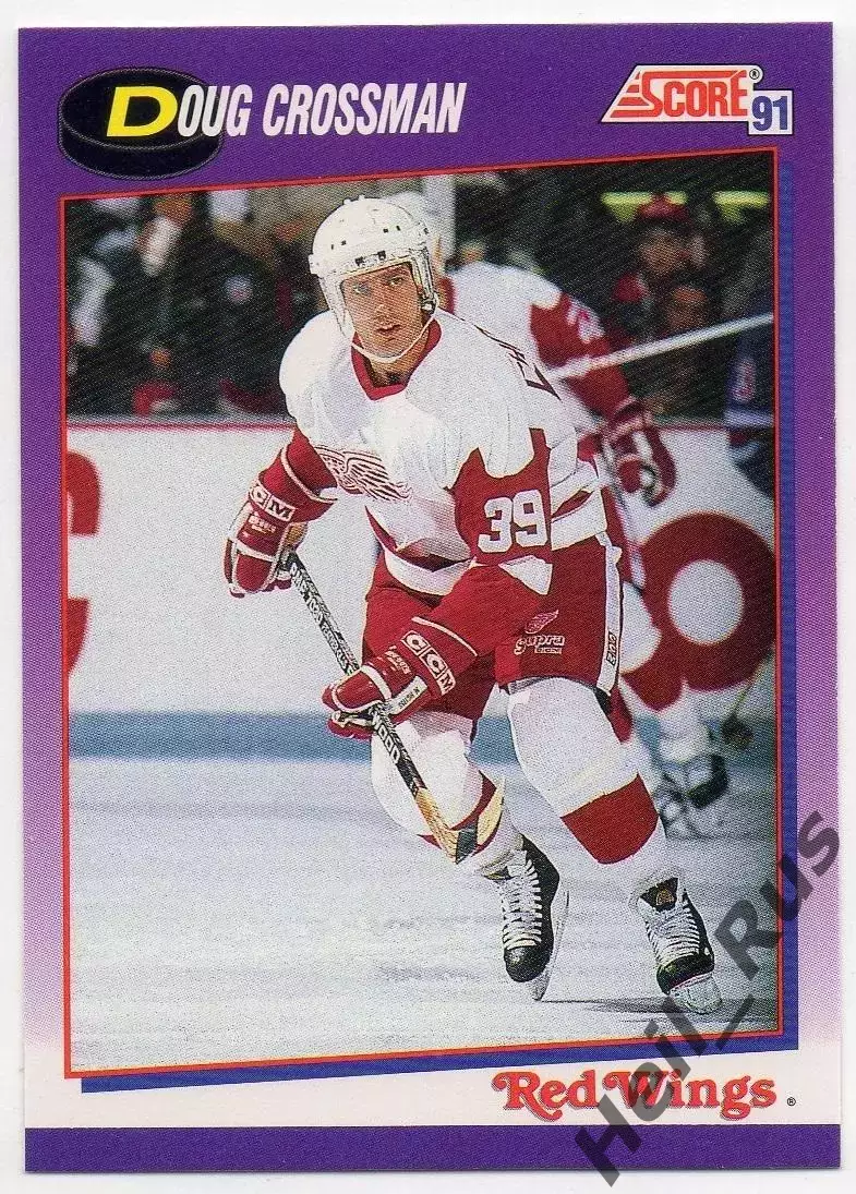Карточка Doug Crossman/Дуг Кроссман Detroit Red Wings/Детройт Ред Уингз НХЛ/NHL