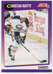 Карточка Christian Ruuttu/Кристиан Руутту Buffalo Sabres/Баффало Сейбрз НХЛ/NHL