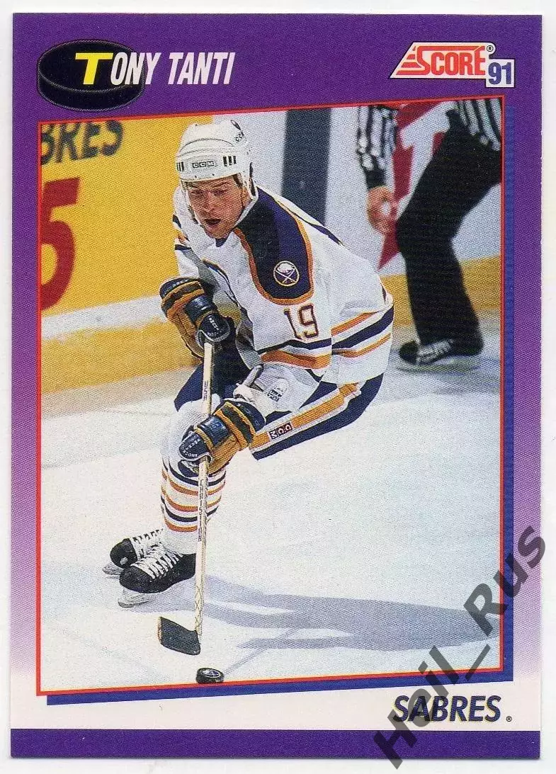 Хоккей. Карточка Tony Tanti / Тони Танти (Buffalo Sabres/Баффало Сейбрз) НХЛ/NHL