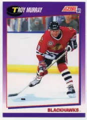 Карточка Troy Murray/Трой Мюррей (Chicago Blackhawks/Чикаго Блэкхокс) НХЛ/NHL
