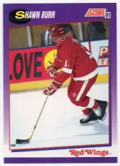 Хоккей; Карточка Shawn Burr/Шон Бурр Detroit Red Wings/Детройт Ред Уингз NHL/НХЛ