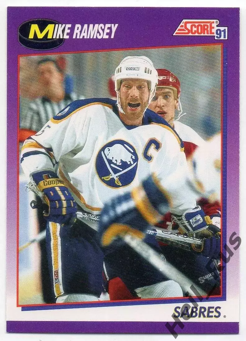 Хоккей; Карточка Mike Ramsey/Майкл Рэмси (Buffalo Sabres/Баффало Сейбрз) NHL/НХЛ