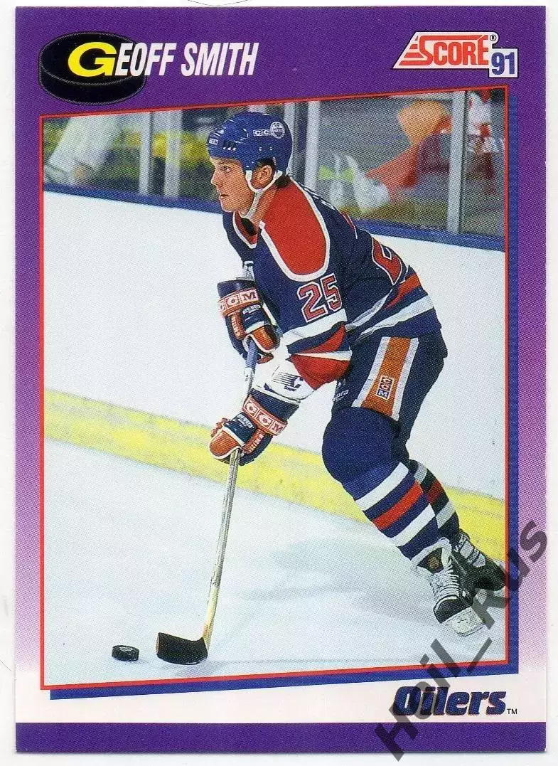 Хоккей Карточка Geoff Smith / Джефф Смит Edmonton Oilers/Эдмонтон Ойлерз НХЛ/NHL