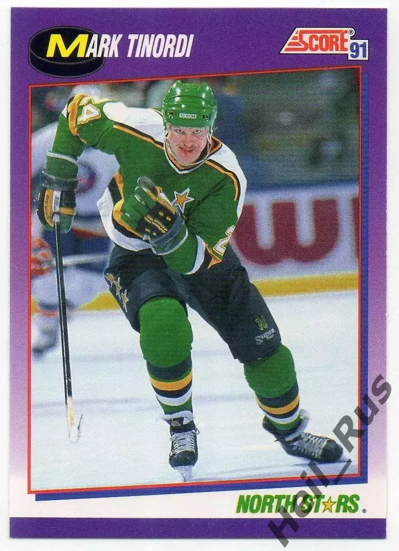Карточка Mark Tinordi/Марк Тинорди (Minnesota North Stars / Миннесота) НХЛ/NHL