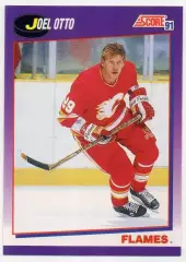 Хоккей; Карточка Joel Otto/Джоэль Отто (Calgary Flames / Калгари Флэймз) НХЛ/NHL