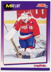 Карточка Mike Liut/Майк Льют (Washington Capitals/Вашингтон Кэпиталз) НХЛ/NHL