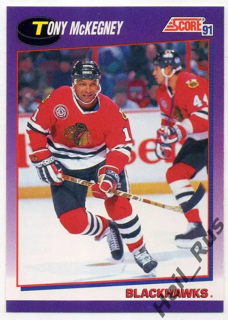 Карточка Tony McKegney/Тони Маккегни Chicago Blackhawks/Чикаго Блэкхокс НХЛ/NHL