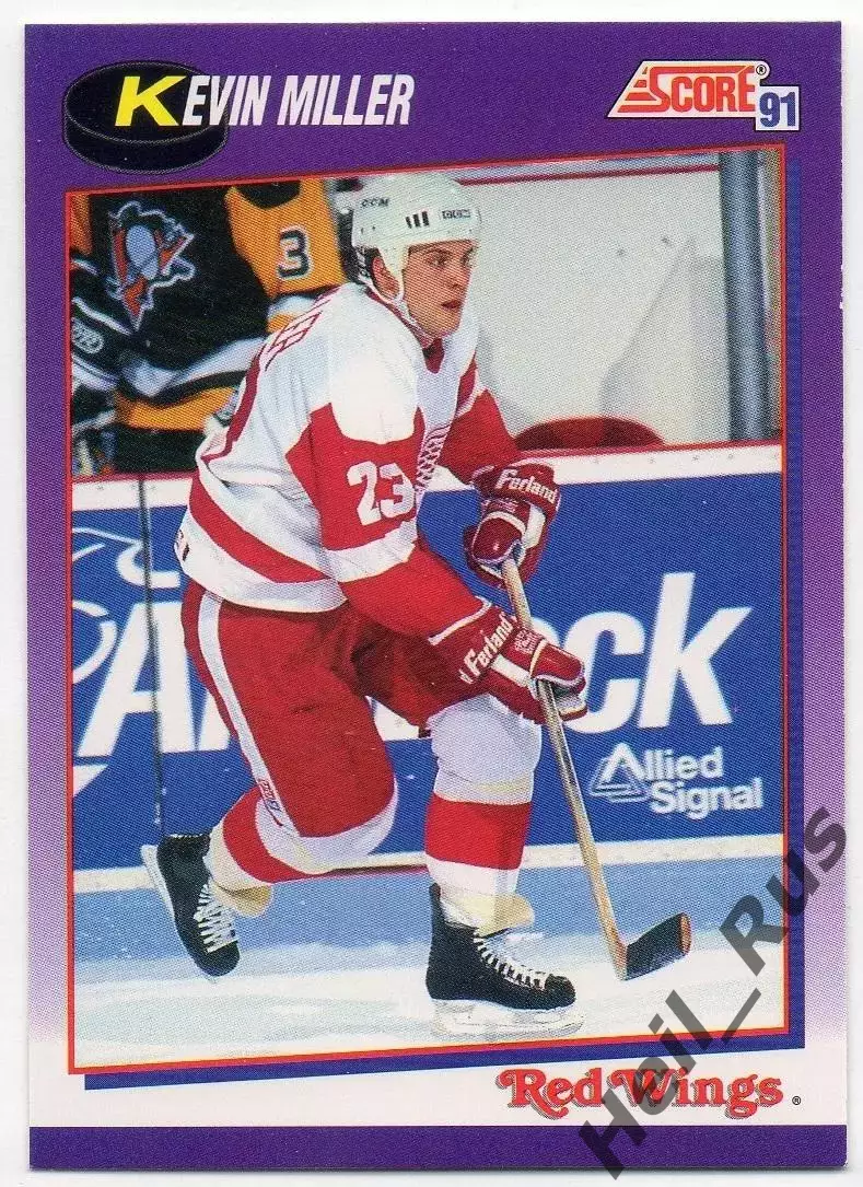 Карточка Kevin Miller/Кевин Миллер (Detroit Red Wings/Детройт Ред Уингз) НХЛ/NHL