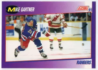 Карточка Mike Gartner/Майк Гартнер New York Rangers/Нью-Йорк Рейнджерс, НХЛ/NHL