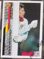 Футбол. Карточка Michel Preud'Homme/Мишель Прюдомм (Бельгия) Чемпионат Мира 1994