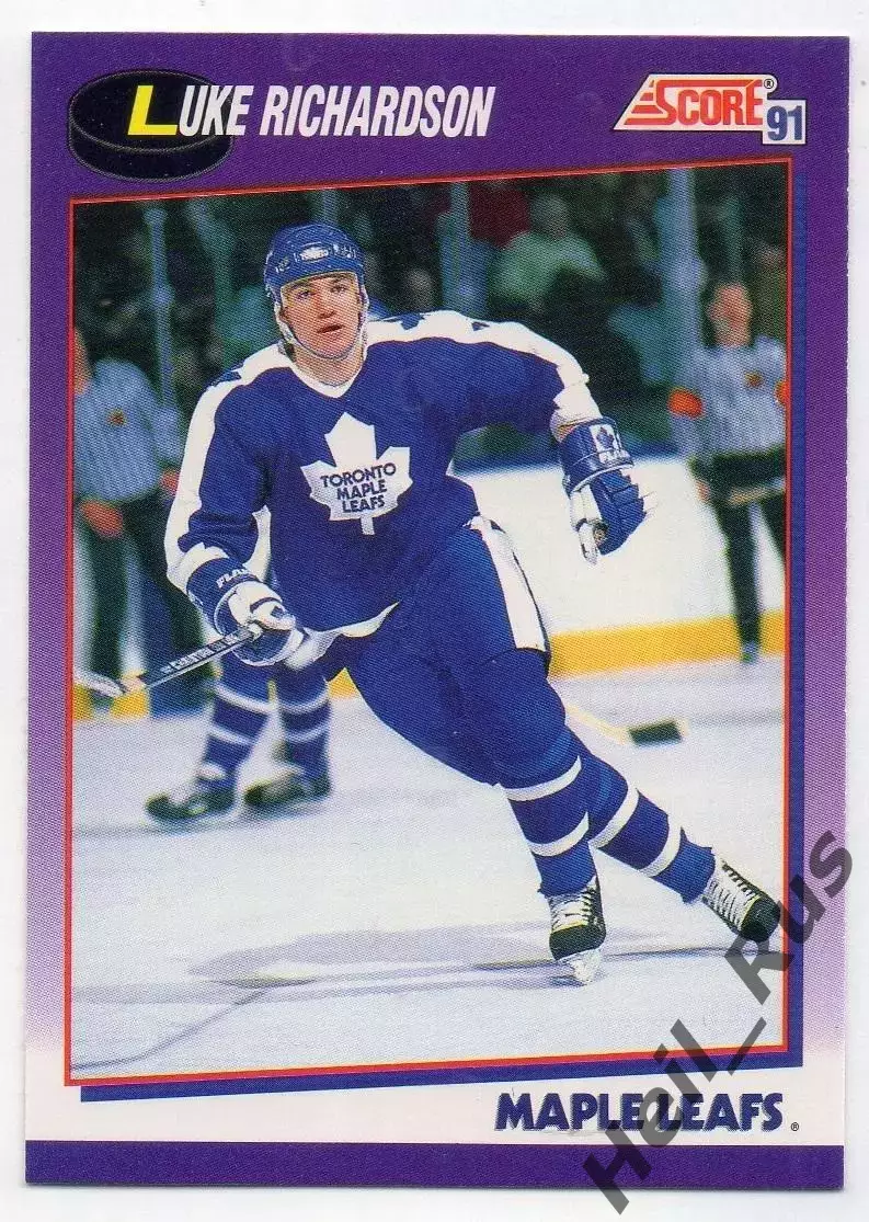Карточка Luke Richardson / Люк Ричардсон (Toronto Maple Leafs / Торонто) НХЛ/NHL