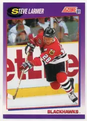 Карточка Steve Larmer / Стив Лармер (Chicago Blackhawks/Чикаго Блэкхокс) НХЛ/NHL