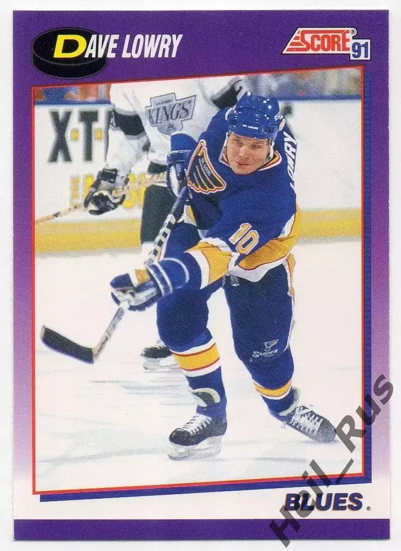 Хоккей Карточка Dave Lowry / Дэйв Лоури (St. Louis Blues/Сент-Луис Блюз) НХЛ/NHL