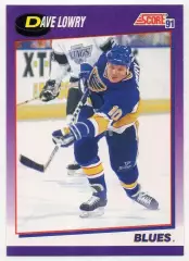 Хоккей Карточка Dave Lowry / Дэйв Лоури (St. Louis Blues/Сент-Луис Блюз) НХЛ/NHL