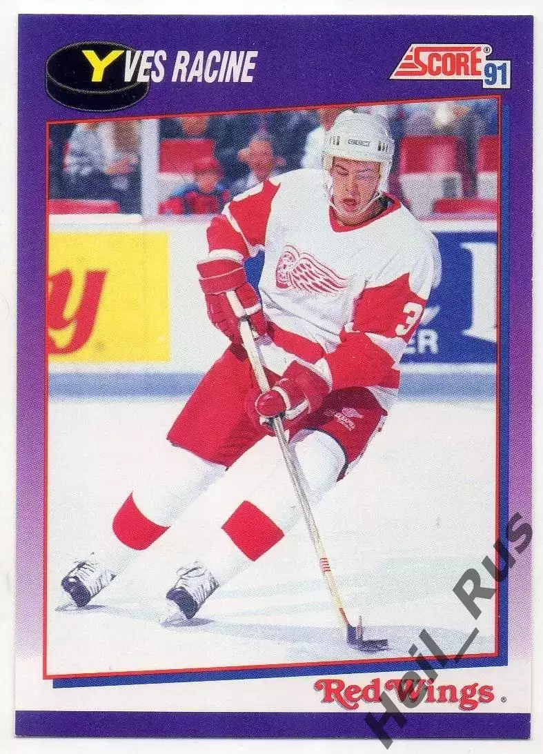 Хоккей Карточка Yves Racine/Ив Расин Detroit Red Wings/Детройт Ред Уингз NHL/НХЛ