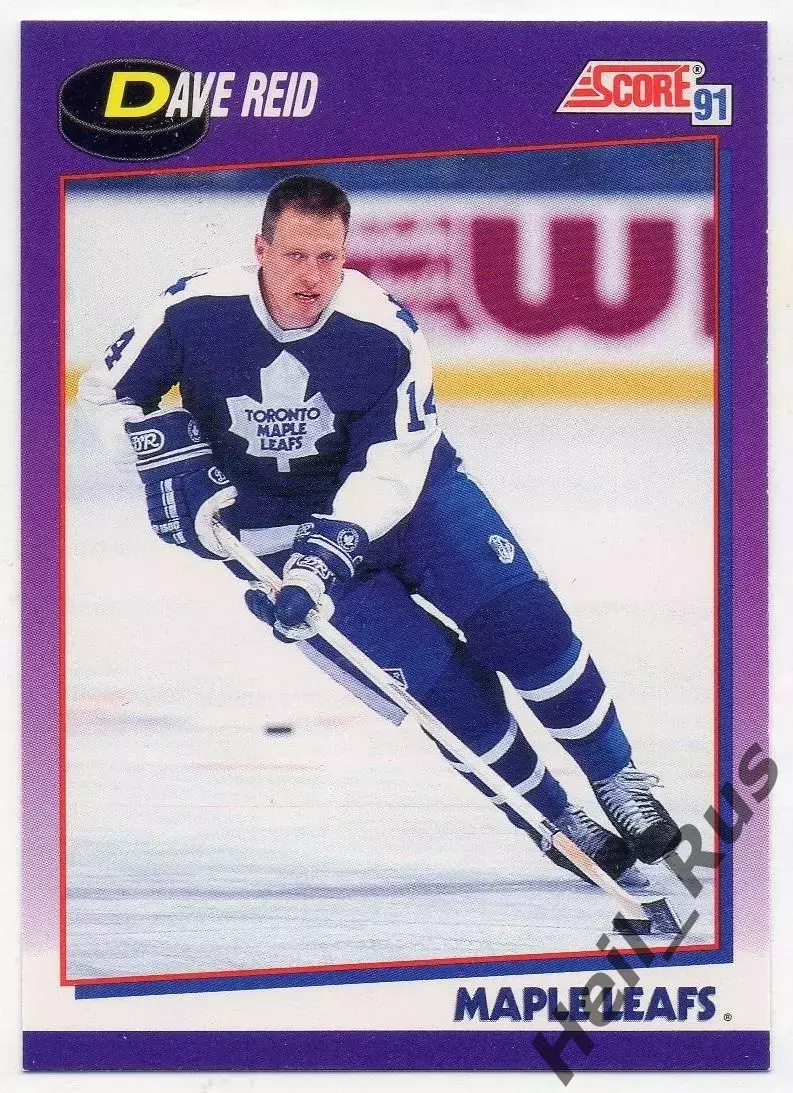 Карточка Dave Reid/Дэвид Рид (Toronto Maple Leafs/Торонто Мейпл Лифс) НХЛ/NHL